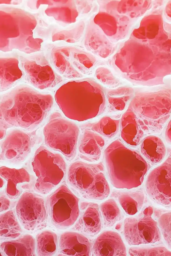 Raíz de rhodiola, un adaptógeno natural conocido por reducir el estrés y aumentar la energía.